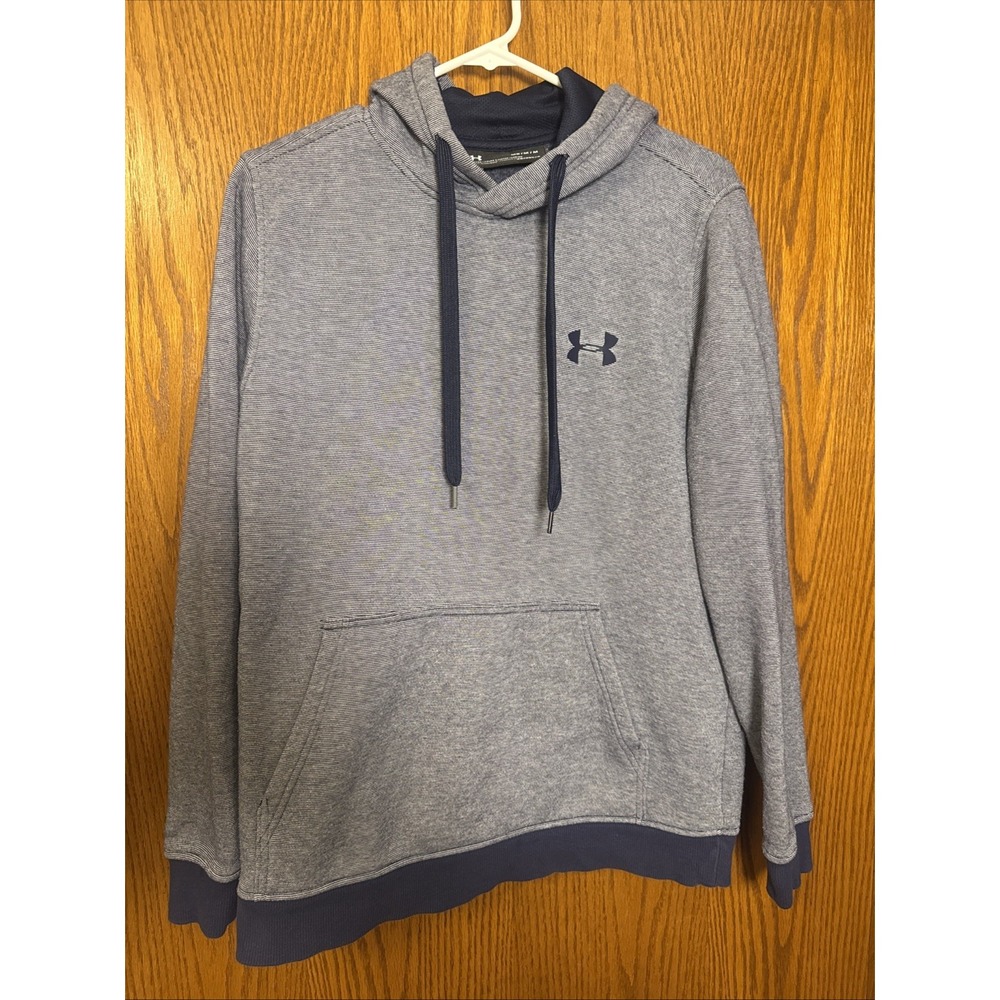 Under Armour ColdGear Men's Size M Hoodie Sweatshirt Gray With Logo